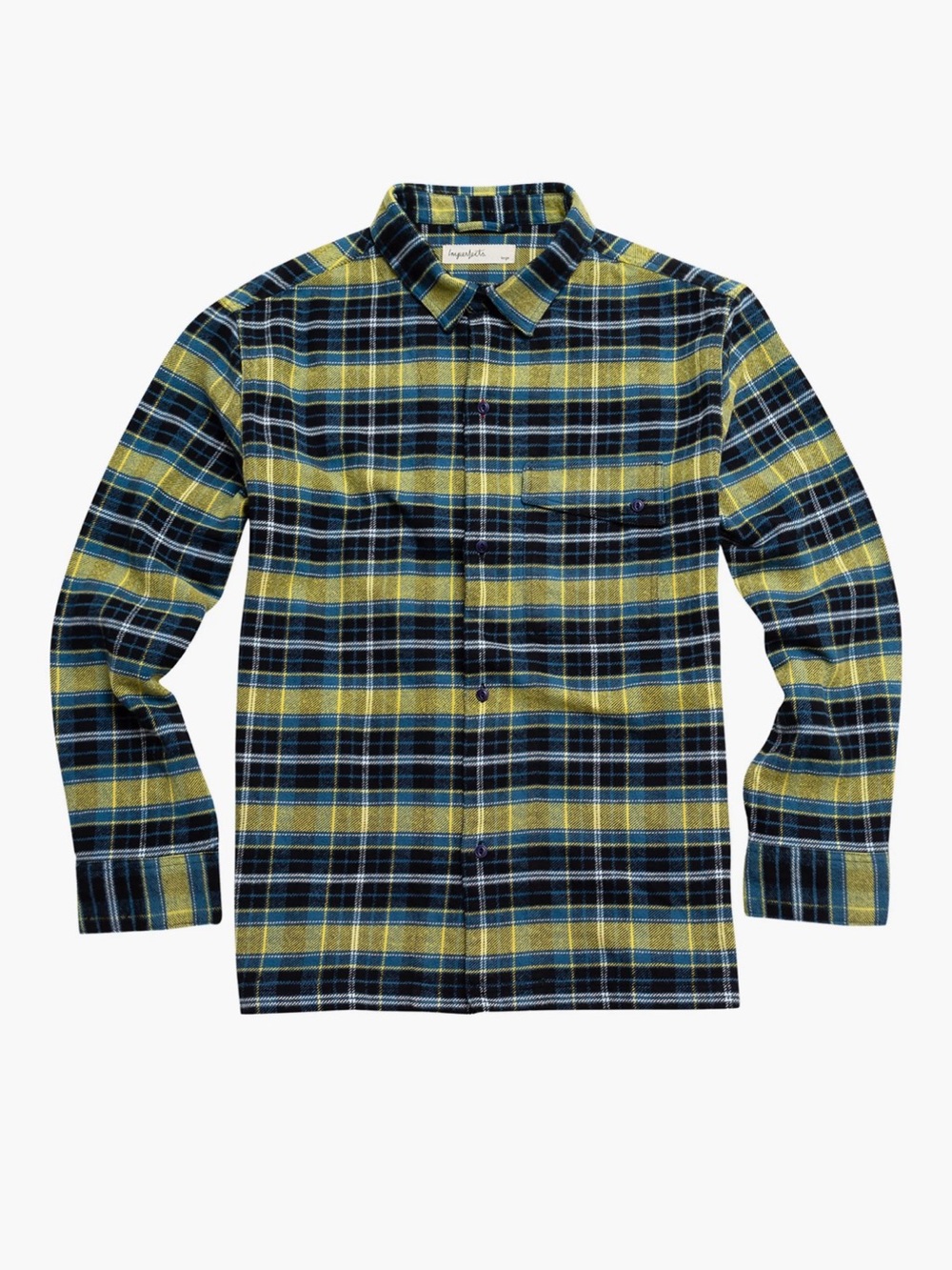 Imperfects Plaid Flannel Button-Down Shirt